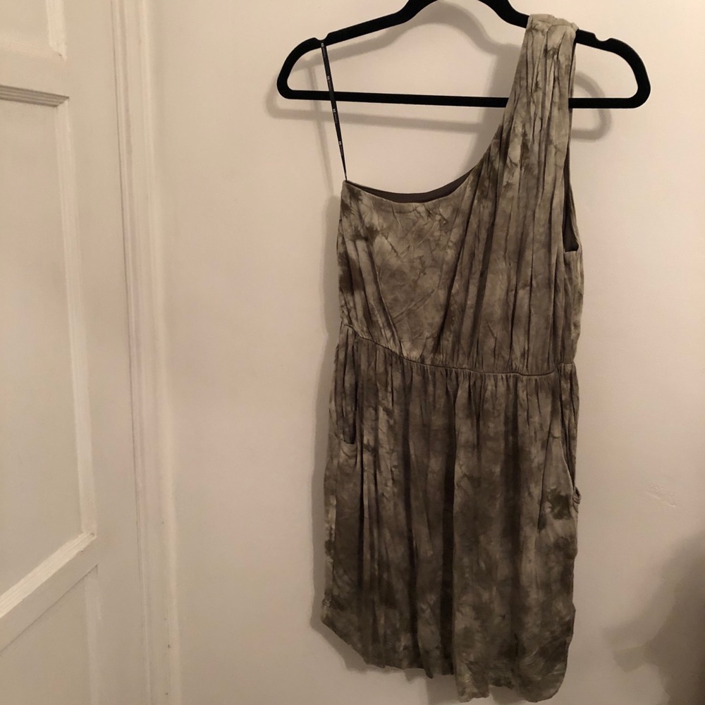 Tie-dye One Shoulder Dress